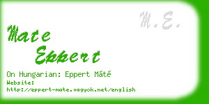 mate eppert business card